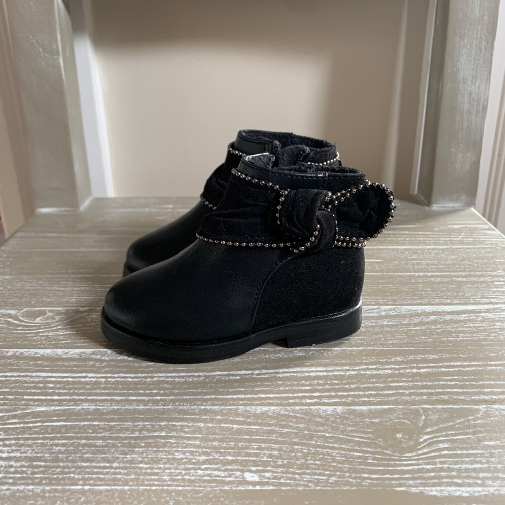 Zara Baby Leather and Suede Booties